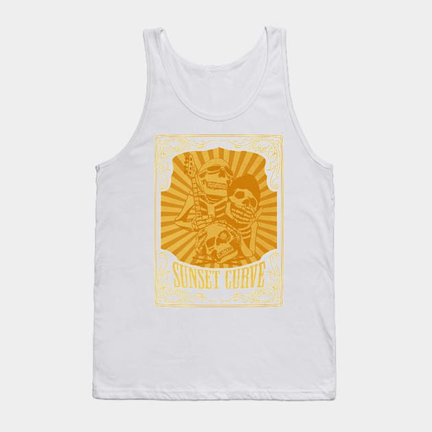 SUNSET CURVE BAND TSHIRT #4 Tank Top by ARTCLX